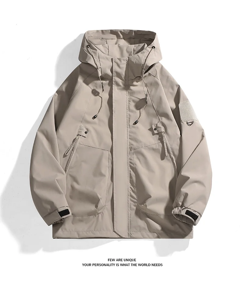 CHRLCK Unisex Waterproof Running Jacket Autumn Windproof Windbreaker Hiking Camping Trekking Outdoor Jackets Men Women Coats