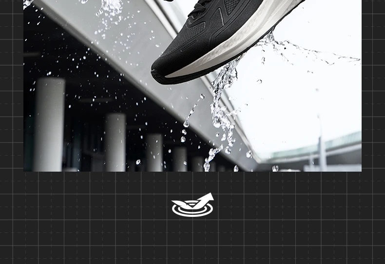 361 Degrees Wingblade Rainblock Men Running Shoes Splash Proof Anti-Slip Water Repellent Grippy Stable Male Sneakers 672532231