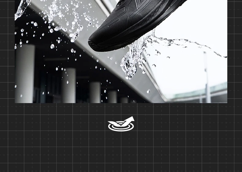 361 Degrees Wingblade Rainblock Men Running Shoes Splash Proof Anti-Slip Water Repellent Grippy Stable Male Sneakers 672532231