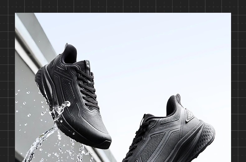 361 Degrees Wingblade Rainblock Men Running Shoes Splash Proof Anti-Slip Water Repellent Grippy Stable Male Sneakers 672532231