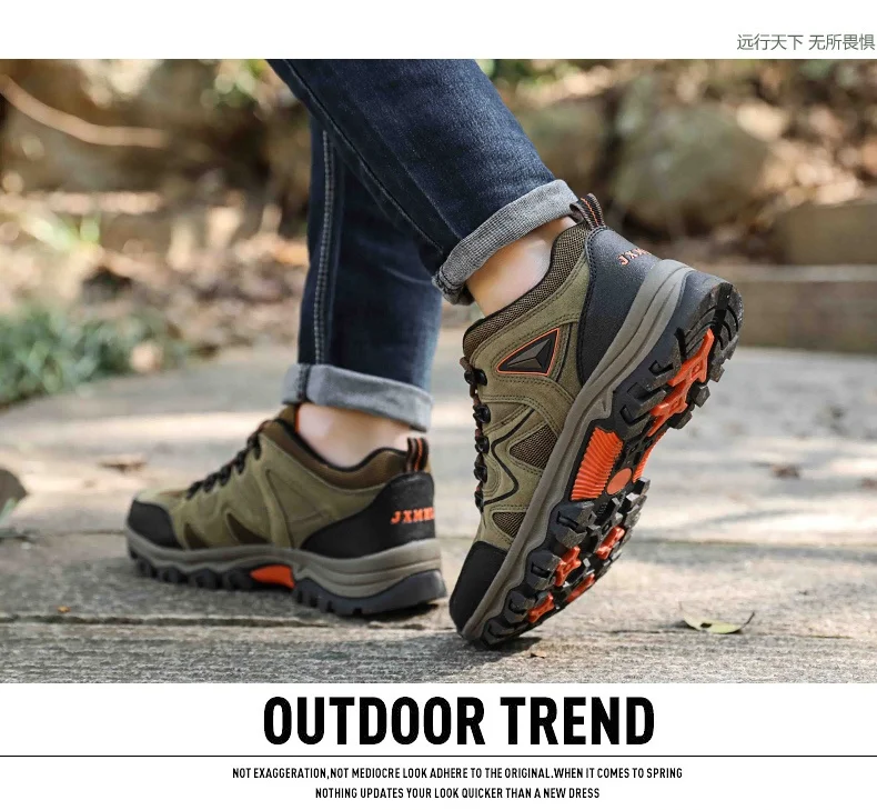 Men's Non-Slip Wear-Resistant Outdoor Hiking Shoes, Wear-Resistant Splash-Proof Sports Shoes, All-Terrain Hunting Hiking Shoes