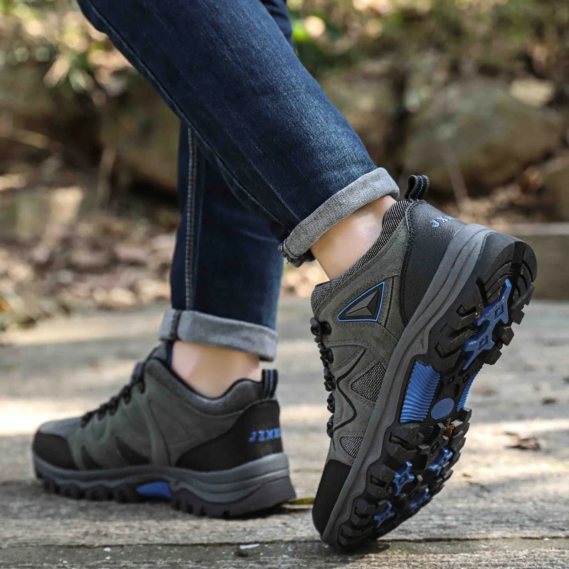 Men's Non-Slip Wear-Resistant Outdoor Hiking Shoes, Wear-Resistant Splash-Proof Sports Shoes, All-Terrain Hunting Hiking Shoes