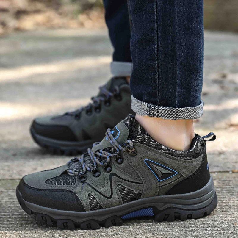 Men's Non-Slip Wear-Resistant Outdoor Hiking Shoes, Wear-Resistant Splash-Proof Sports Shoes, All-Terrain Hunting Hiking Shoes