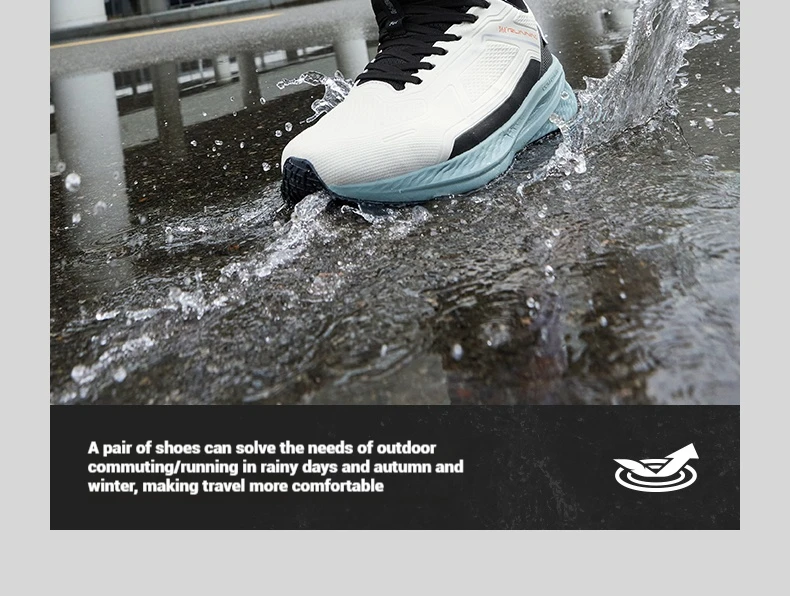 361 Degrees Fengyi Rainblock Men Running Shoes Water Repellent Anti-Slip Grippy Cushioning Airy Male Sneakers 672532231