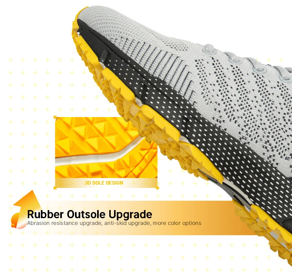 Baasploa Men Running Shoes Outdoor Lightweight Breathable Lace up Tennis Shoes Male Casual Non-Slip Professional Sports Shoes
