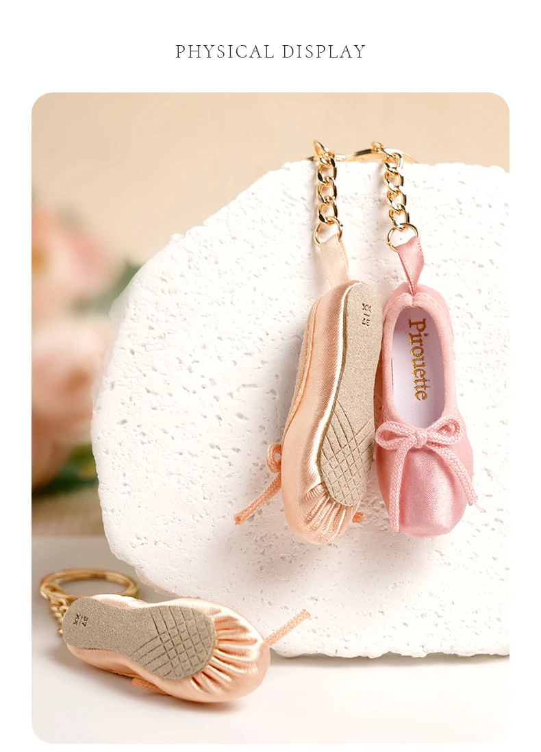 Girls Ballet Shoe Keychain Women Point Shoe Pedant Decoration for Dancer Ballerina Dance Bags Ballet Accessories Gifts Keyring