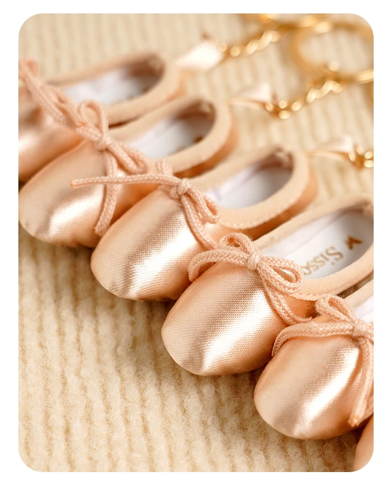 Girls Ballet Shoe Keychain Women Point Shoe Pedant Decoration for Dancer Ballerina Dance Bags Ballet Accessories Gifts Keyring