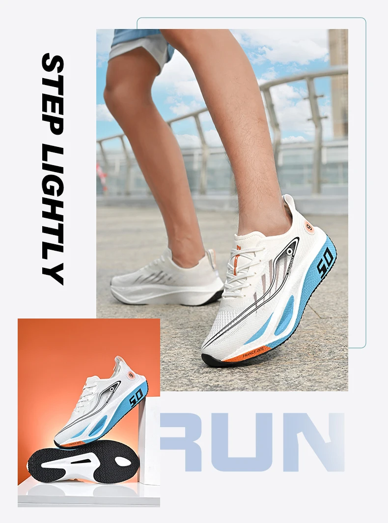 New Sports Shoes for Men&Women, Running Sneakers, Carbon Plate, Male Marathon Racing, Shock-absorbing, Athletics Training Shoes