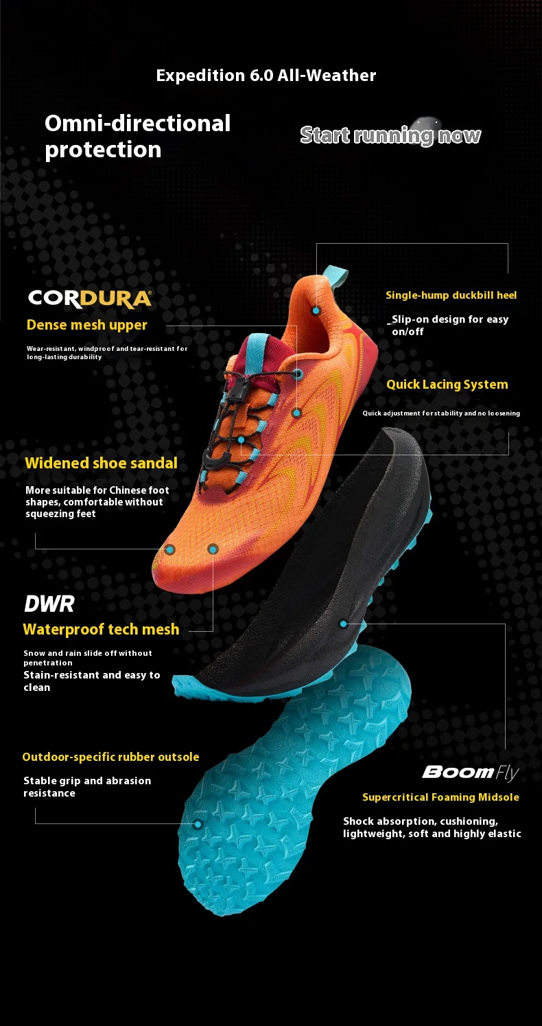 BMAI Outdoor Trail Running Shoes for Men Breathable Man Sneakers Lightweight Mountain Men's Sports Shoes Cushion Jogging Sneaker