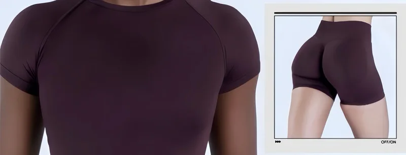 HISTELLO Df Solid Color Sports Short Sleeve Top Women Seamless Yoga Clothing Fitness T Shirts Gym Leotard Workout Sports Vest
