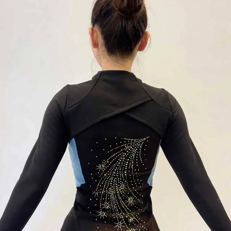 Professional Ice Skating Pants, Flower Skating Training Pants, High Waist Slimming, High Elasticity, Ultra Soft and Slim Fitting
