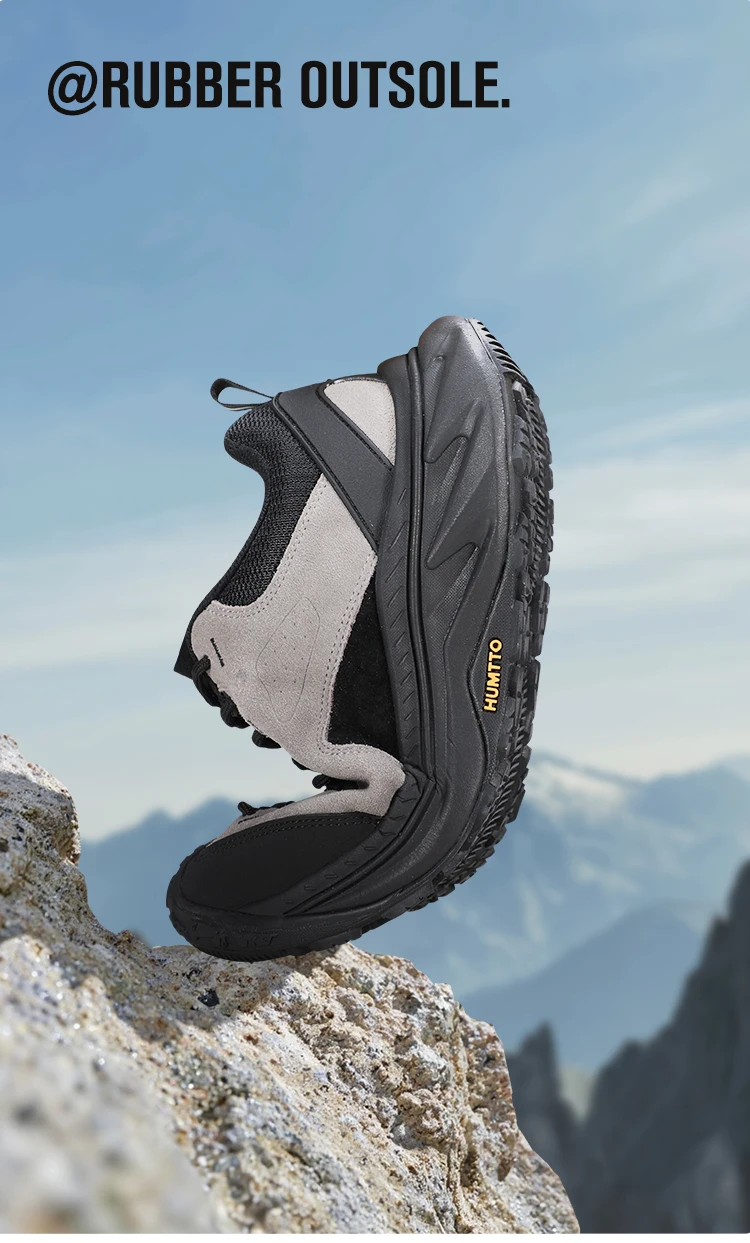 HUMTTO Anti-slip Hiking Shoes Designer Walking Sneaker for Men Outdoor Sports Shoe Breathable and Wear-resistant Trekking Boots