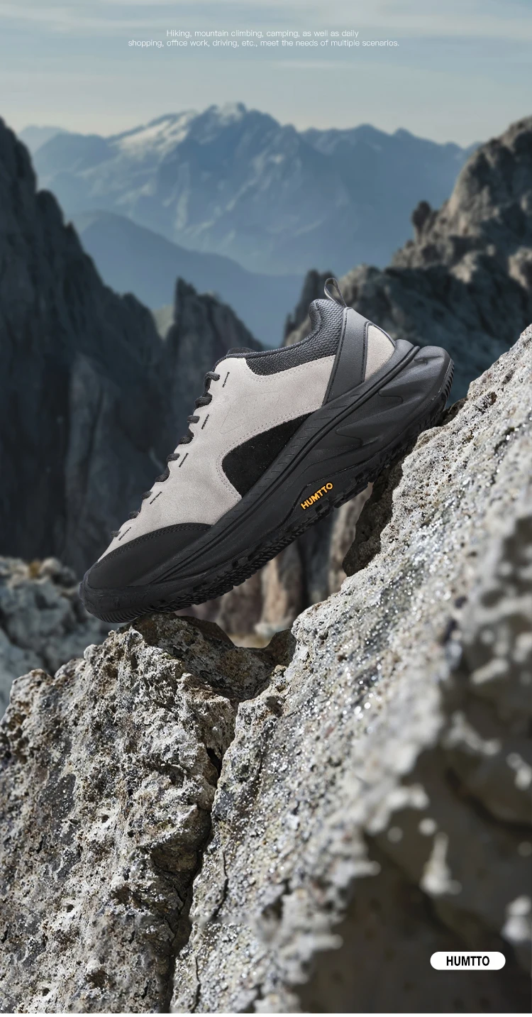 HUMTTO Anti-slip Hiking Shoes Designer Walking Sneaker for Men Outdoor Sports Shoe Breathable and Wear-resistant Trekking Boots