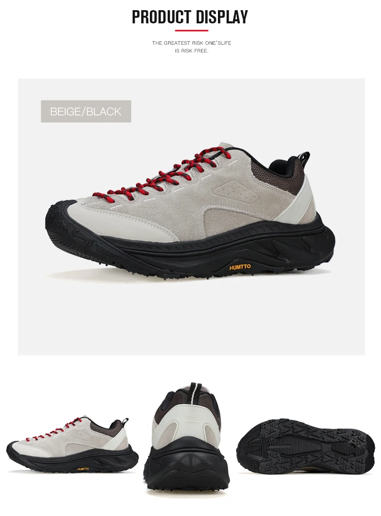 HUMTTO Anti-slip Hiking Shoes Designer Walking Sneaker for Men Outdoor Sports Shoe Breathable and Wear-resistant Trekking Boots