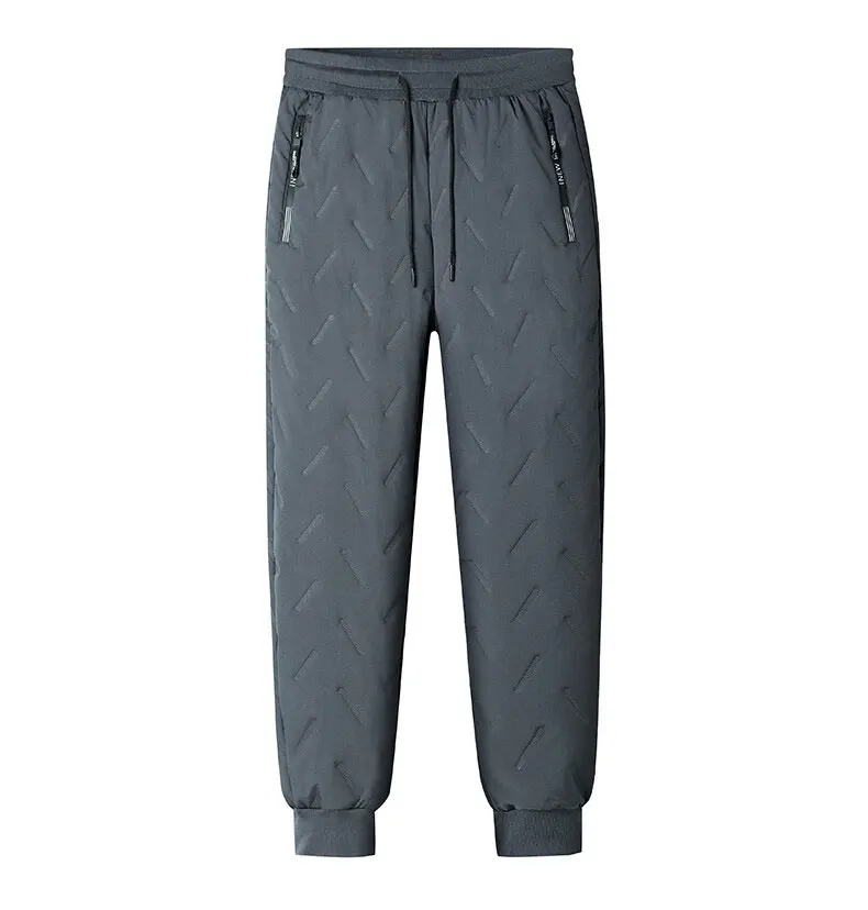 Winter Running Pant Cashmere Thicken Fleece Windproof Sweatpants Men Joggers Cotton Warm Pants Male Waterproof Thermal Trousers