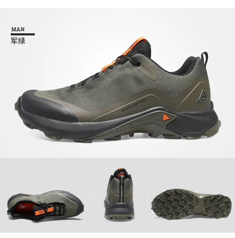 HUMTTO outdoor hiking shoes men lightweight non-slip outdoor trekking shoes women's walking sneakers sports casual ankle boots