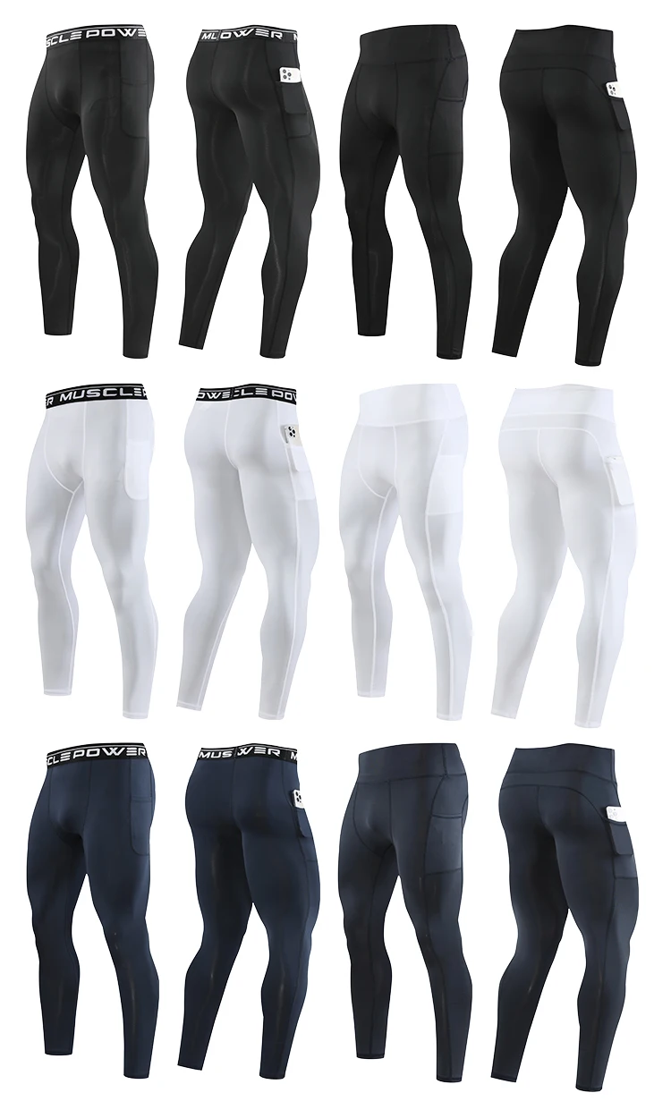 Gym Mens Fitness Running Sport Pants Athletics Tight Leggings Joggings Skinny Yoga Compression Trousers Lycra Sweatpants Dry Fit