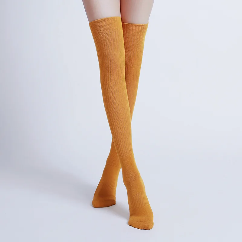 Long Tube Women Yoga Socks Fitness Anti-slip Cotton Pilates Ladies Dance Ballet Socks Warm Gym Sports Socks For Girls Women