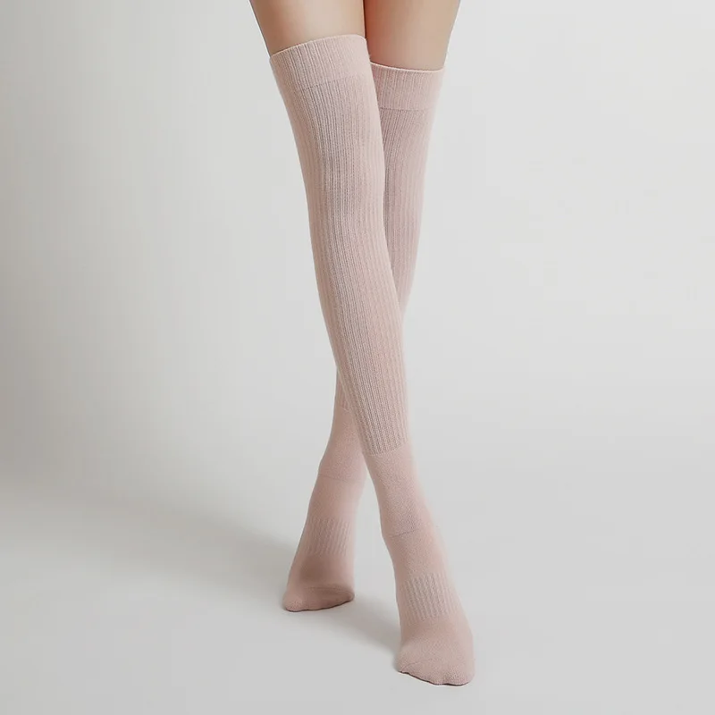 Long Tube Women Yoga Socks Fitness Anti-slip Cotton Pilates Ladies Dance Ballet Socks Warm Gym Sports Socks For Girls Women