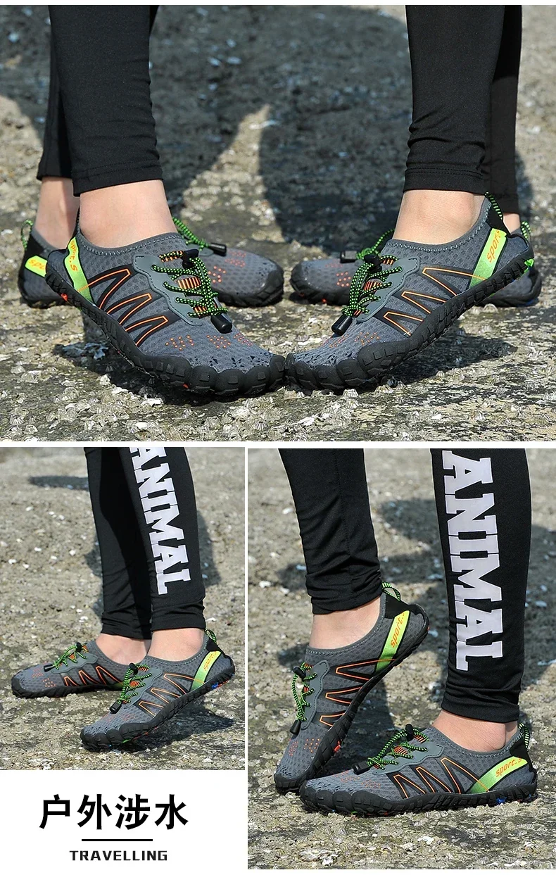 Men Wading Shoes Women Swimming Shoes Sneakers Barefoot Beach Sandals Upstream Aqua Shoes Quick-Dry Sea Diving Gym Water Shoes
