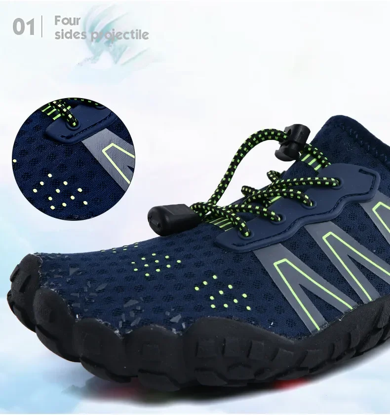 Men Wading Shoes Women Swimming Shoes Sneakers Barefoot Beach Sandals Upstream Aqua Shoes Quick-Dry Sea Diving Gym Water Shoes