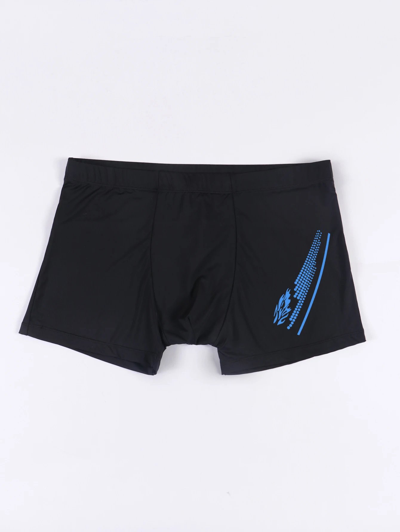 Swimming Trunks with Fashion Prints Men Quick Dry Beach Boxer Shorts with Drawstring Boy Swimwear Underpants