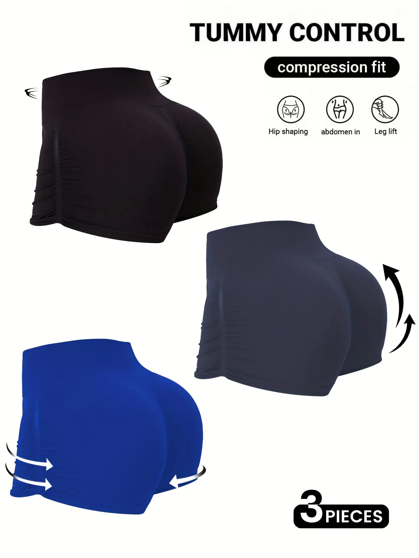 Women's Seamless Yoga Booty Shorts High Waist Scrunch Butt Lifting Workout Hot Pants