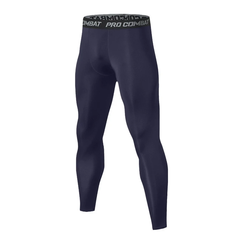Men's Leggings Compression Pants Sports Leggings Basketball Quarter Shorts Quick Drying Running Training Stretch Fitness Pants