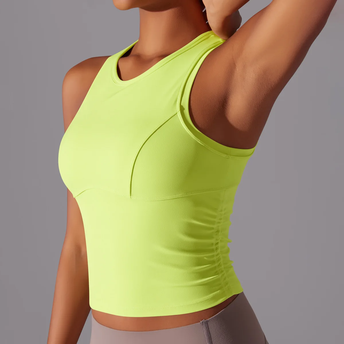 Women Sleeveless Gym Top Slim Fit Super Stretch Yoga T-Shirt Breathable Quick Dry Workout Vest Female Running Sportswear