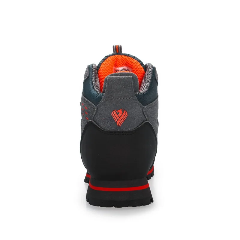 HIKEUP Fashion Winter High-Top Outdoor Shoes Hiking Men's Sports Waterproof Casual Anti-Cold Snow Boots Padded Warm Men's Walk