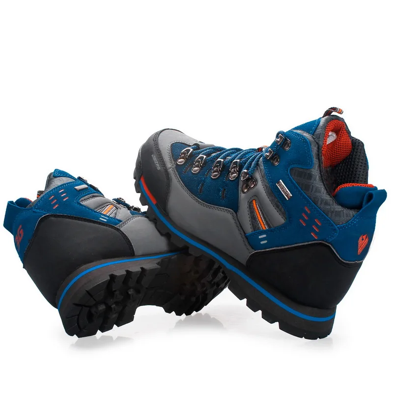 HIKEUP Fashion Winter High-Top Outdoor Shoes Hiking Men's Sports Waterproof Casual Anti-Cold Snow Boots Padded Warm Men's Walk