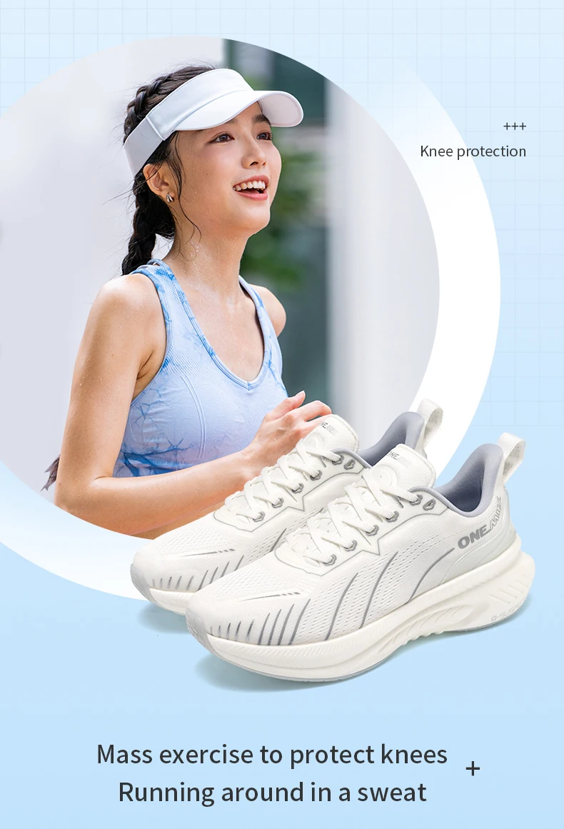 ONEMIX New Cushioning Running Shoes For Men Suitable Heavy Runners Lace Up Sports Women Non-slip Outdoor Athletic Male Sneakers