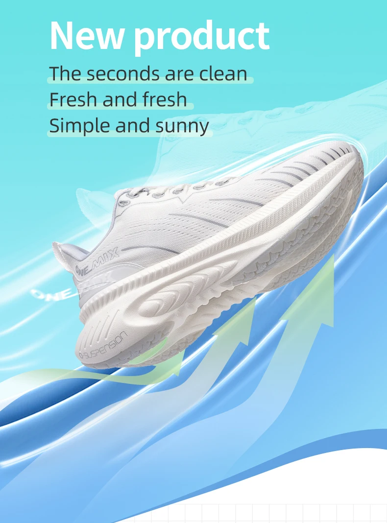 ONEMIX New Cushioning Running Shoes For Men Suitable Heavy Runners Lace Up Sports Women Non-slip Outdoor Athletic Male Sneakers
