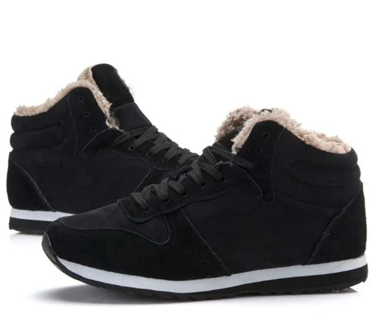 2026 Men Boots Winter Sports Ankle Boots Thickened Plus Size Women Casual Fashion Short Boots Cotton Shoes Platform Snow Boots