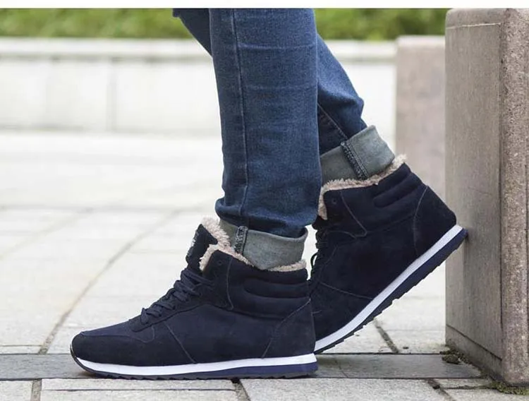 2026 Men Boots Winter Sports Ankle Boots Thickened Plus Size Women Casual Fashion Short Boots Cotton Shoes Platform Snow Boots