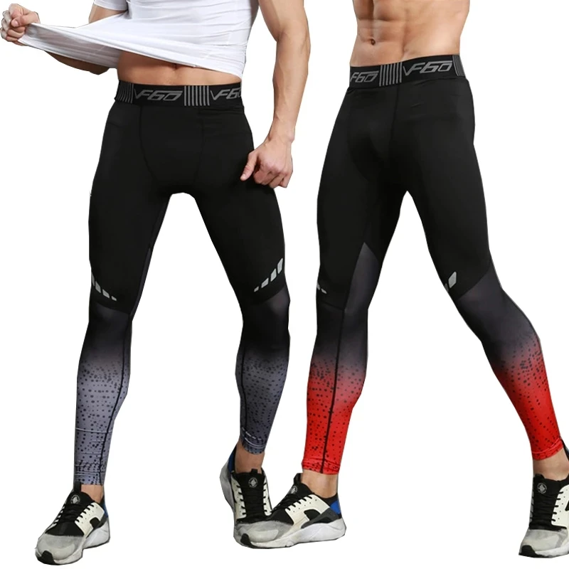 Mens Compression Pants Quick Dry Fit Sportswear Running Tights Men Legging Fitness Training Jogging Pants Sport Gym Leggings