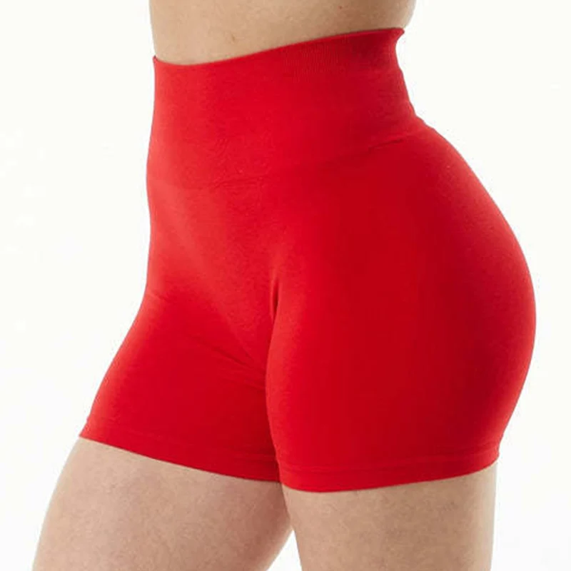 2022 Women High Waist Sport Shorts Seamless Workout Shorts Scrunch Butt Fitness Shorts Women's Sports Short Pants Gym Clothing