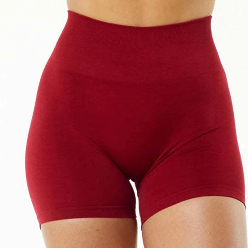 2022 Women High Waist Sport Shorts Seamless Workout Shorts Scrunch Butt Fitness Shorts Women's Sports Short Pants Gym Clothing