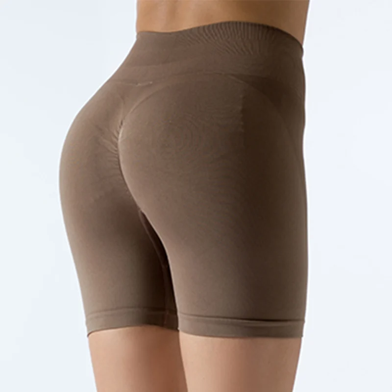 2022 Women High Waist Sport Shorts Seamless Workout Shorts Scrunch Butt Fitness Shorts Women's Sports Short Pants Gym Clothing