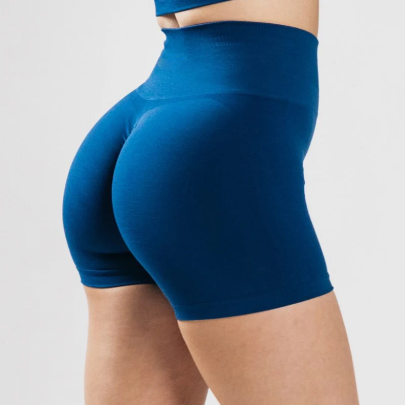 2022 Women High Waist Sport Shorts Seamless Workout Shorts Scrunch Butt Fitness Shorts Women's Sports Short Pants Gym Clothing
