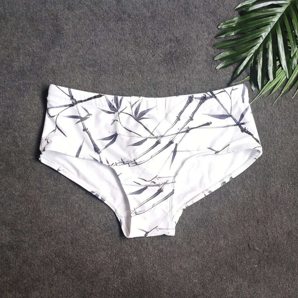 UXH Men Swimming Trunks Push-Up Swimwear Low Rise Swimsuits Surfing Beach Spandex Shorts Dry Fit Swim Pants