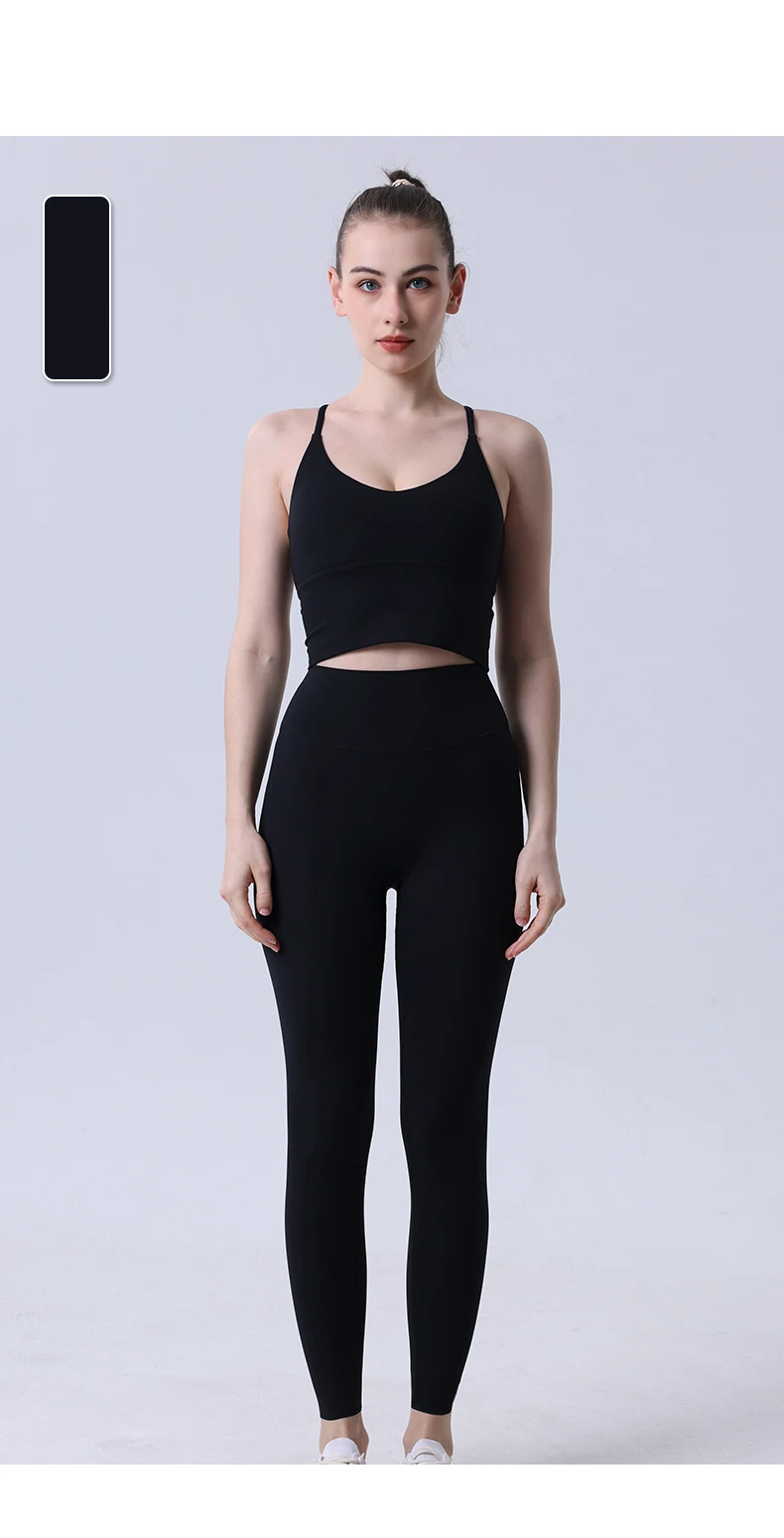 2 Piece Yoga Clothes Women's Tracksuit Athletic Wear Pilates Fitness Suit Gym Workout Push Up Clothes Sports Bra Leggings Suit