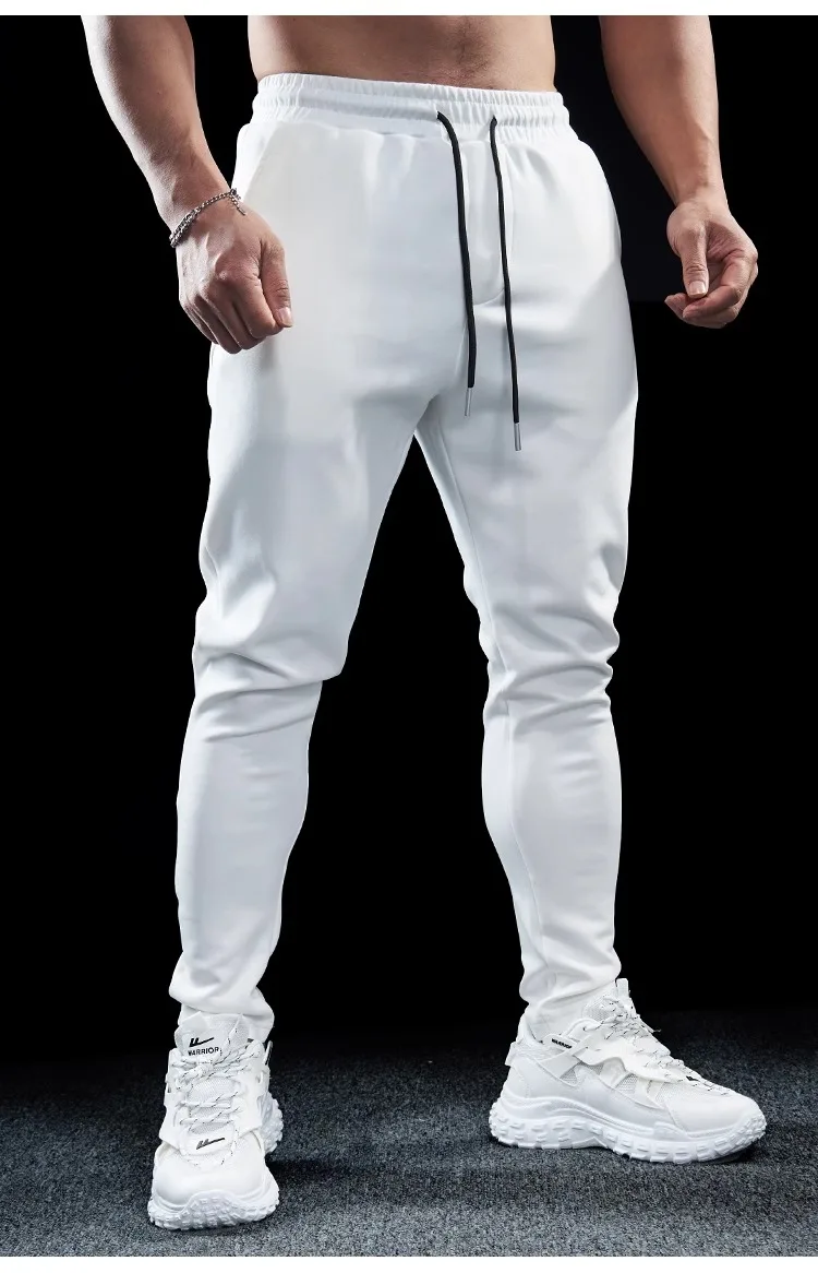 Men's Sports Gym Fitness Casual Slim Stretch Running Pants Tops Men's Quick-drying Breathable Training Pants Autumn Winter