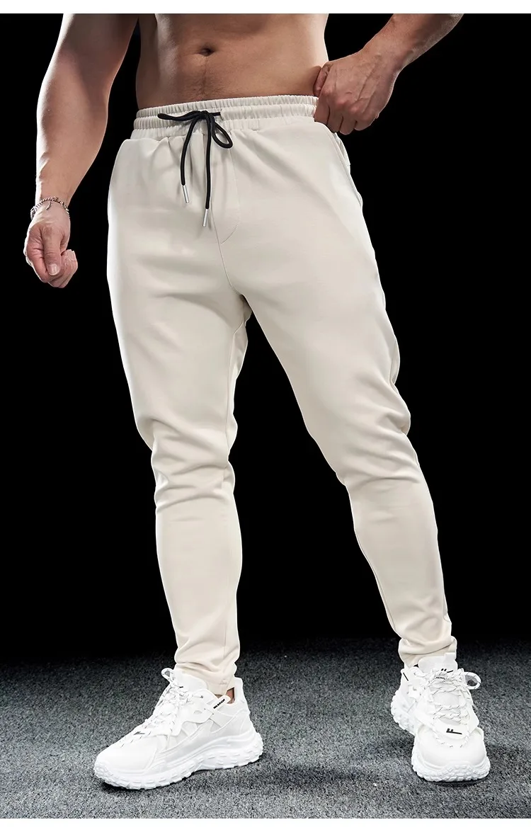 Men's Sports Gym Fitness Casual Slim Stretch Running Pants Tops Men's Quick-drying Breathable Training Pants Autumn Winter