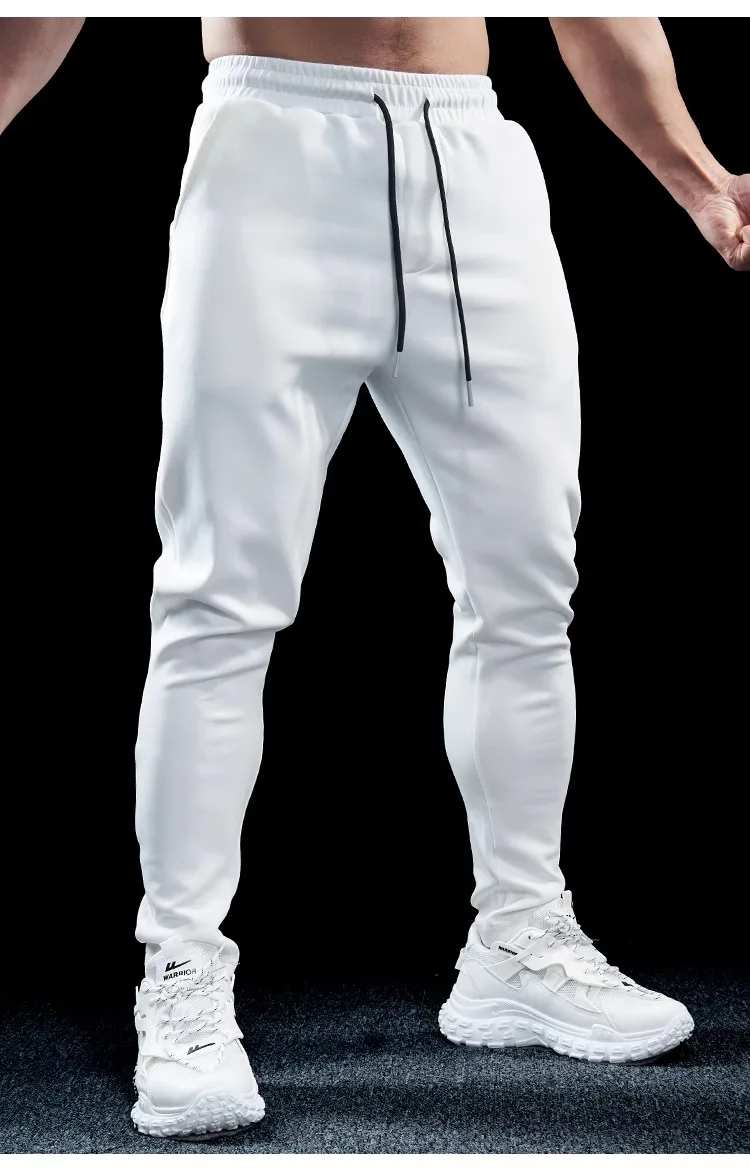 Men's Sports Gym Fitness Casual Slim Stretch Running Pants Tops Men's Quick-drying Breathable Training Pants Autumn Winter