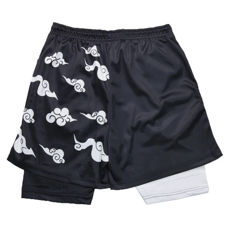 Stylish 3D Print 2 in 1 Running Shorts for Men Gym Workout Athletic Performance Shorts with Pockets Activewear