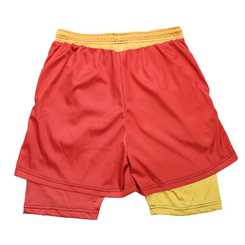Stylish 3D Print 2 in 1 Running Shorts for Men Gym Workout Athletic Performance Shorts with Pockets Activewear