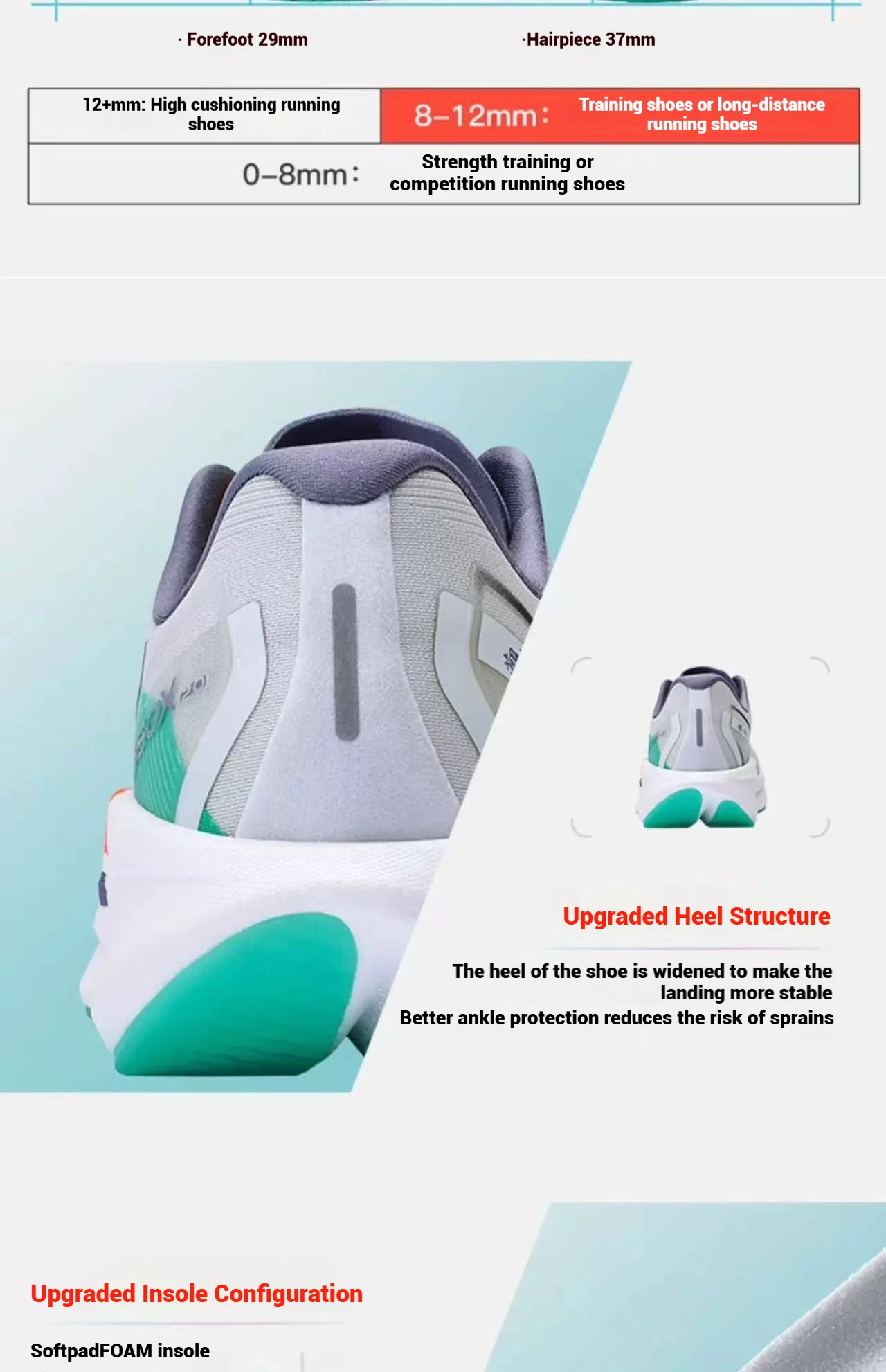 Xtep 360X 2.0 Professional Marathon Running Shoes For Men Racing Carbon Plate Shock Absorbent Sports Training Shoes 975219110035