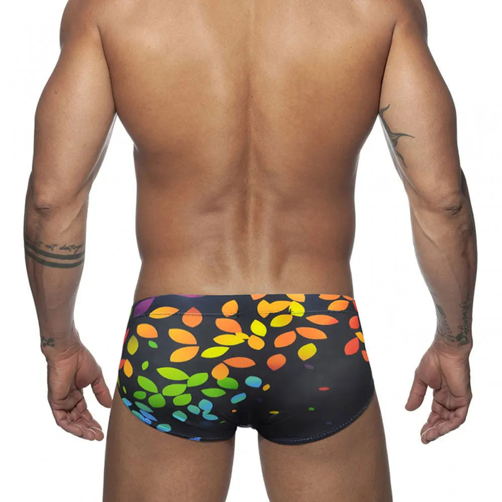Sexy Briefs Swimming Trunks Tight Stretch bathing suit men Pride Day Surf Summer Beach Sports Pants Padded Push-up Men Swimwear