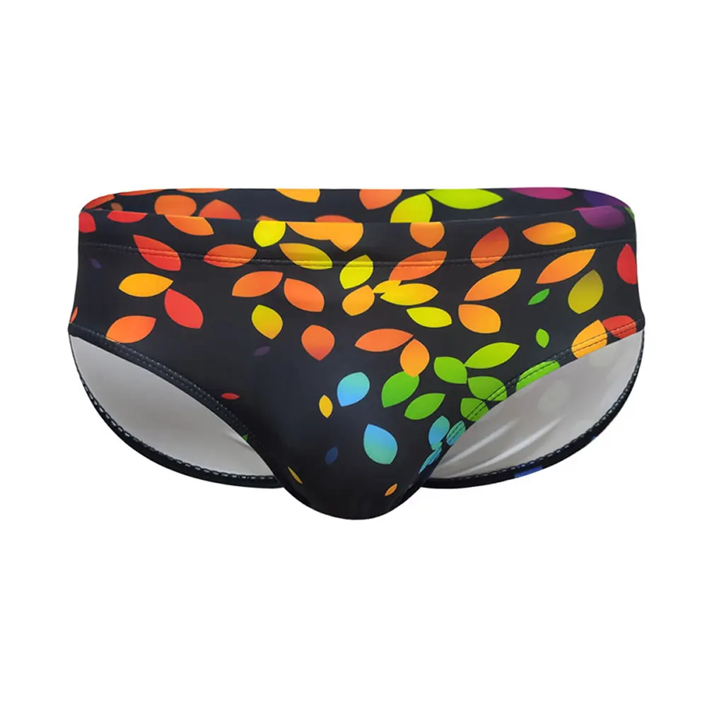 Sexy Briefs Swimming Trunks Tight Stretch bathing suit men Pride Day Surf Summer Beach Sports Pants Padded Push-up Men Swimwear